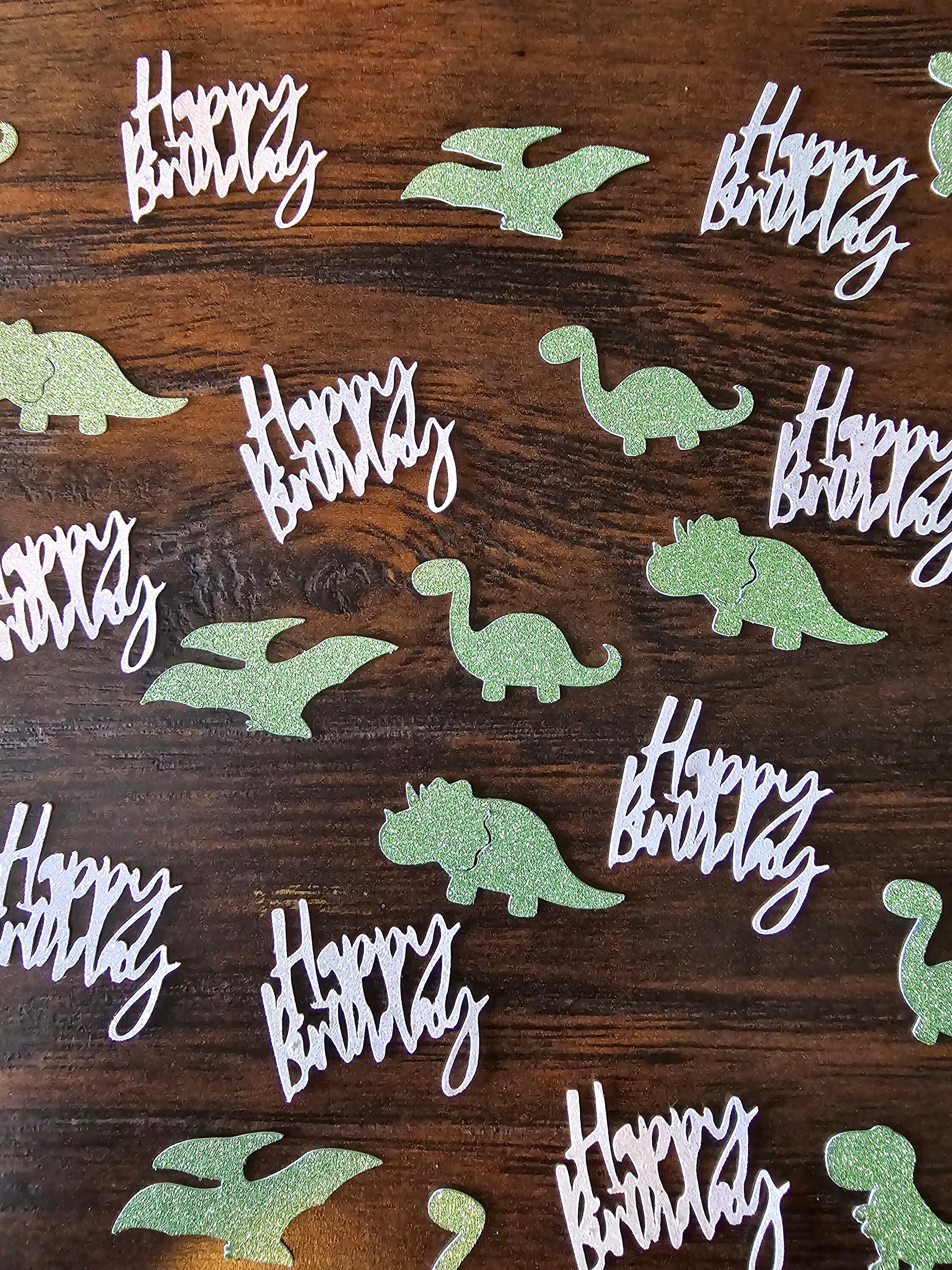 Dinosaur Birthday Confetti Green Glitter 56 Pieces Dinosaur Birthday Birthday Party Dinosaur Party Kids Birthday