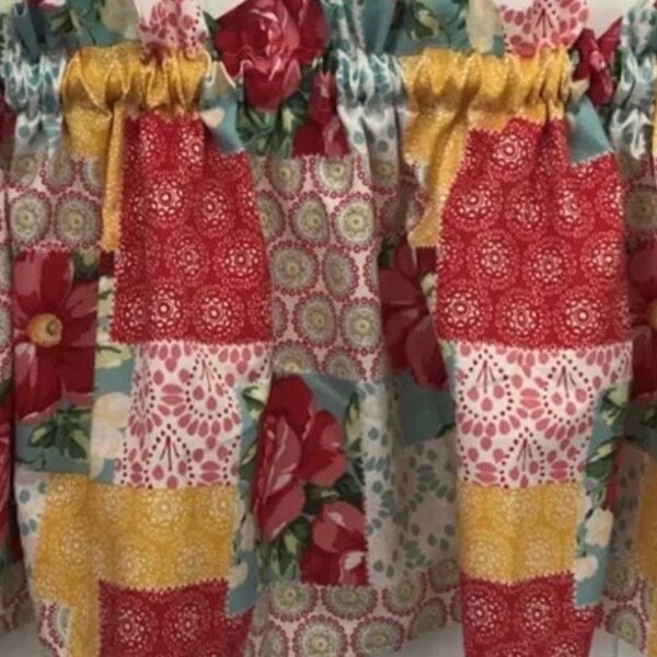 Pioneer Flea Market Patchwork Curtains Etsy