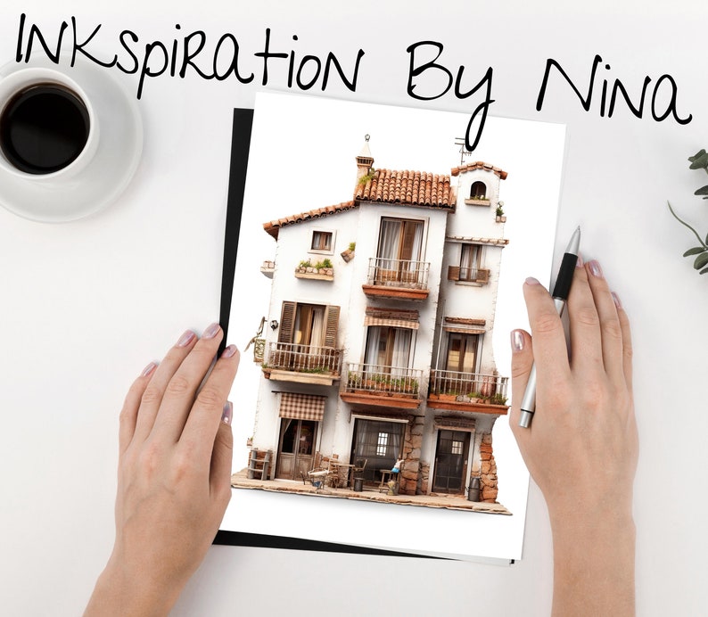 Spanish House Architecture Coloring Pages, 24 Premium Coloring Sheets ...