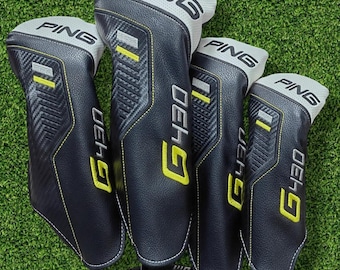 PING Set 1,3,5,UT Protective Golf Cover (Real Shot Golf Club Headgear Original  Case Golf Cover Upgraded DAD Gift Unisex)