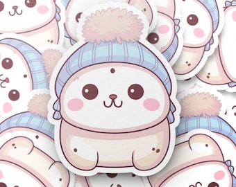 Leuke Kawaii Seal Sticker - Leuke en schattige Seal Sticker voor Scrapbooks, Tijdschriften en Ambachten