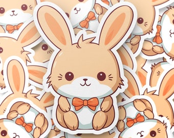 Adesivo coniglietto Kawaii Kiss-Cut: adesivo carino e giocoso per qualsiasi superficie
