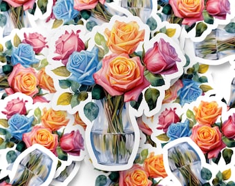 vaso di rose