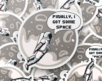 Adesivo spaziale, adesivo astronauta, adesivo lunare, adesivo divertente, adesivo regalo, adesivo astrologico, adesivo per laptop, adesivo diario, decalcomania fresca