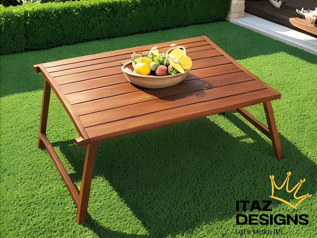 Small Rectangle Folding Table Patio Furniture Folding Table Etsy