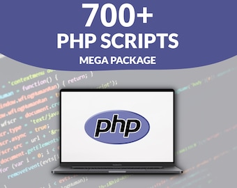 Forfait PHP MEGA : 720+ scripts PHP Premium pour le développement de votre site Web