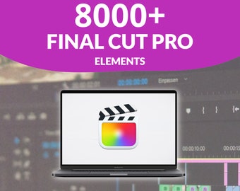 Pack MEGA Final Cut Pro Elements : + de 8 000 éléments Premium de Final Cut Pro pour un montage vidéo créatif