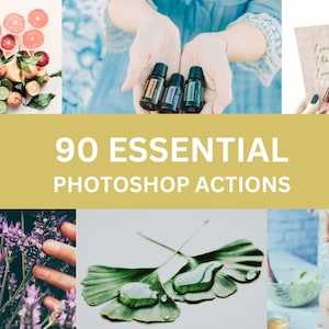 90 Essential Photoshop Actions For Graphic Designers | Adobe Photoshop Premium Package | INSTANT DOWNLOAD