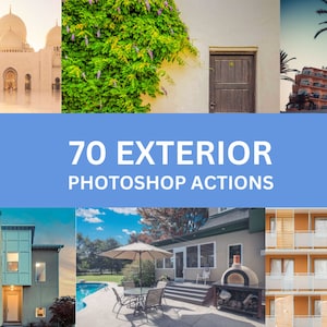 70 Exterior Photoshop Actions For Graphic Designers | Adobe Photoshop Premium Package | INSTANT DOWNLOAD