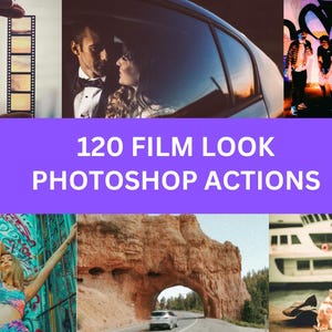 120 Film Look Photoshop Actions For Graphic Designers | Adobe Photoshop Premium Package | INSTANT DOWNLOAD