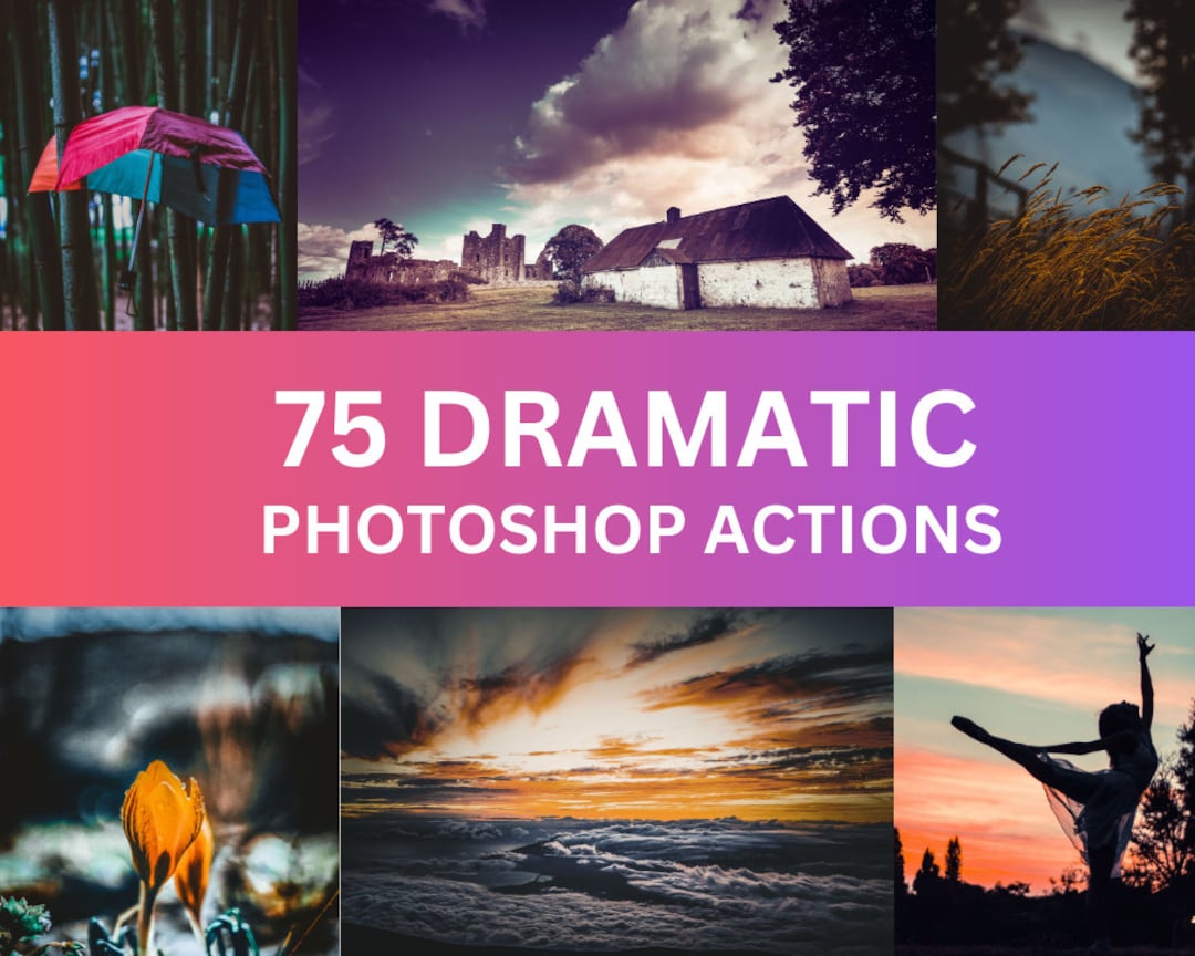 75 Dramatic Photoshop Actions for Graphic Designers | Adobe Photoshop ...