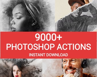 9000+ Photoshop Actions For Graphic Designers | Adobe Photoshop PREMIUM Package | INSTANT DOWNLOAD