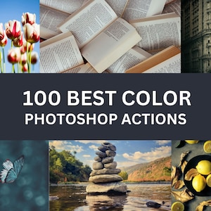100 Best Color Photoshop Actions For Graphic Designers | Adobe Photoshop Premium Package | INSTANT DOWNLOAD