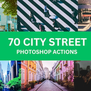 70 City Street Photoshop Actions For Graphic Designers | Adobe Photoshop Premium Package | INSTANT DOWNLOAD