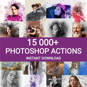 15 000+ Photoshop Actions For Graphic Designers | Adobe Photoshop MEGA Package | INSTANT DOWNLOAD