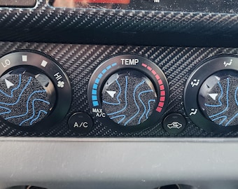 Perillas de aire acondicionado para Tacoma de segunda generación, topográficas o lisas; juego de 3