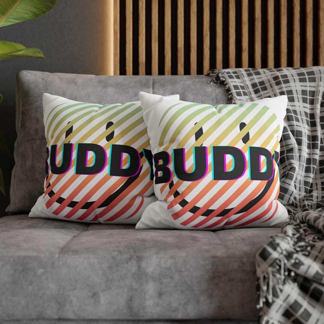 Buddy Pillowcase Fun Design Pillowcase Cover Gift Home Etsy