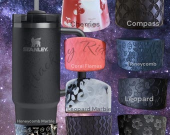 CUSTOM | ENGRAVED | TEXTURED silicone boot for tumblers