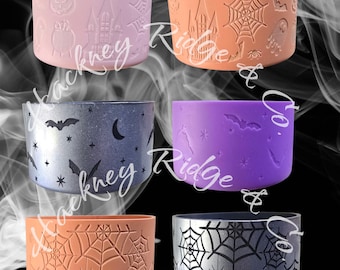 SPOOKY HALLOWEEN textured silicone boot for tumblers