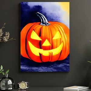 Scary Halloween Pumpkin print Gift For Halloween Party Digital Art by Art  Frikiland - Fine Art America