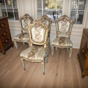 Set of 4 Napoleon III chairs, second half of the nineteenth century, France
