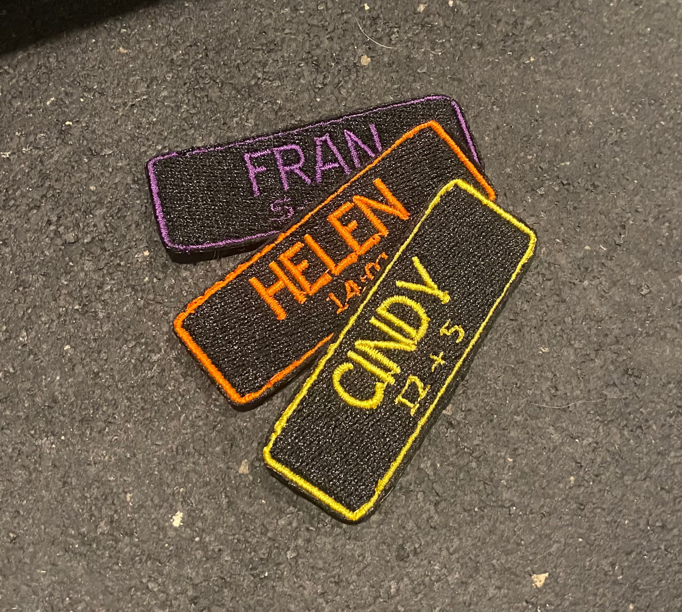 Personalized Velcro Benchmark Workout or WOD Patch for Weight Vest or