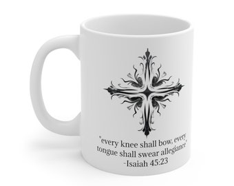 Christliche Tasse, Jesus-Becher, religiöse Tasse, bestes Geschenk für religiösen Freund, Jesaja-Becher, große Tasse