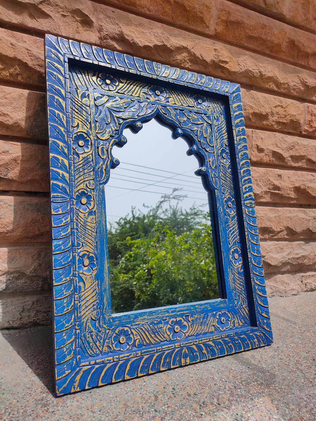 Indian Temple Mirrors Large 4-0180 main image 1