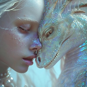 Pearl Dragon Printable Art