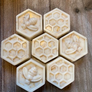 Honeycomb soaps bee soap all natural goat milk honey oatmeal handmade I party favor wedding shower Baby Shower TikTok image 1