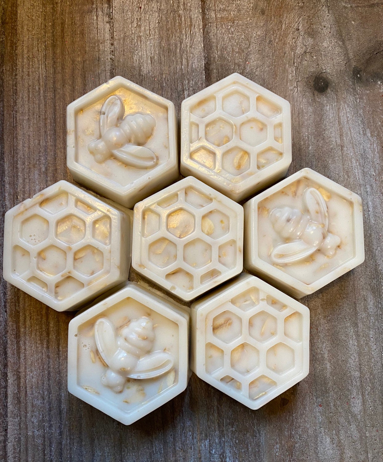 Honeycomb soaps | bee soap | all natural | goat milk | honey | oatmeal | handmade I party favor | wedding shower | Baby Shower | TikTok