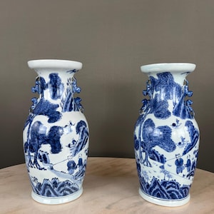 Pair of Asian style vases