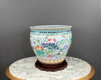 jardinière vintage de style asiatique