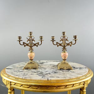 Pair of antique candlesticks