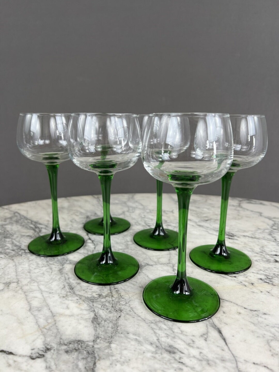 Vintage Wine Glasses Etsy