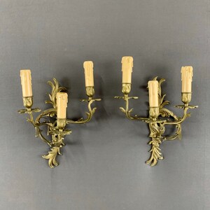 Vintage bronze sconces