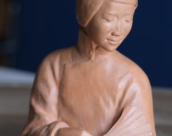 Terracotta Bust by Gaston Hauchécorne (1880-1945), Early 20th Century