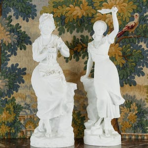 Pair of Biscuit Sculptures, Signed G. Lévy (1820-1899)