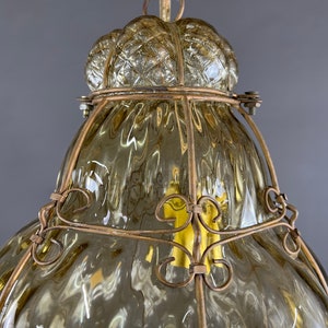 Lanterne ancienne en verre de Murano image 3