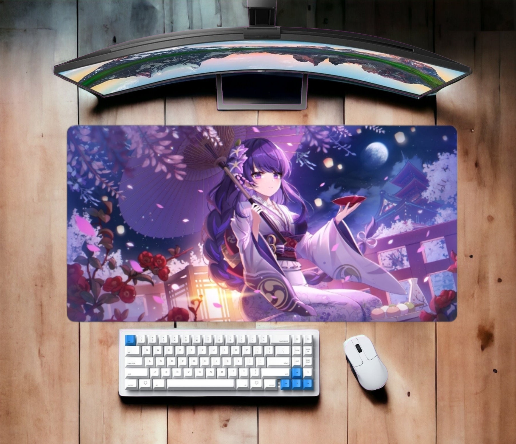 Anime Desk Mat Mouse Pad Gaming Accessories Non-Slip Table Keyboard  Masuepad Pc Gamer Rugs Rubber Carpet Art Mause Mousepad