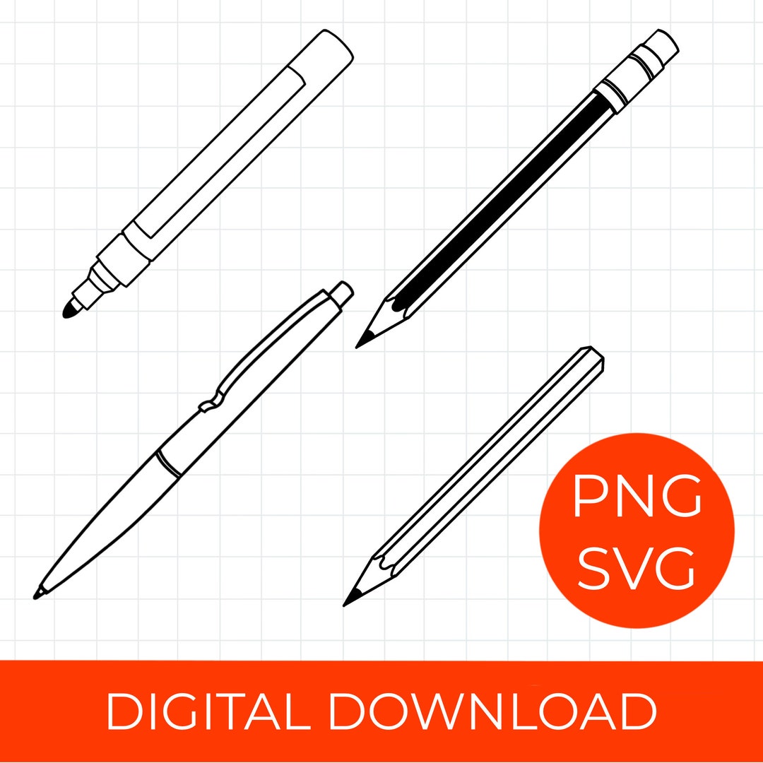 Pen Designs For Your Project For Instant Download PNG SVG Etsy
