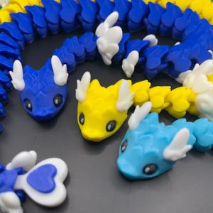 Articulated 3D Printed Cupid Snake, Flexible Fidget, Stress Relief, Desk Toy, Free Animal Fidgets