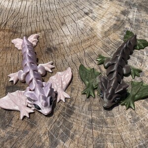 Articulated 3D Printed Wyvern, Flexible Fidget, Stress Relief, Desk Toy