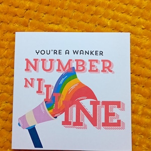 Vous êtes un branleur numéro 9 | Carte Imaginez vous et moi | Luce et Rachel | Carte de sortie drôle | Carte LGBTQ+ | Carte de la fierté | Carte Queer|Lesbienne