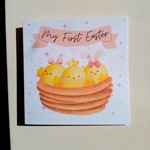 Prima carta di Pasqua / La mia prima Pasqua / Carta di Pasqua / Buona Pasqua / Pasqua / Carta di Buona Pasqua / Pulcini di Pasqua / Vacanze di Pasqua / Carta vuota