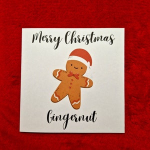 Feliz Navidad Gingernut / Tarjeta de Navidad divertida / Feliz Navidad / Tarjeta festiva / Tarjeta de jengibre / Tarjeta de Feliz Navidad / Tarjeta festiva