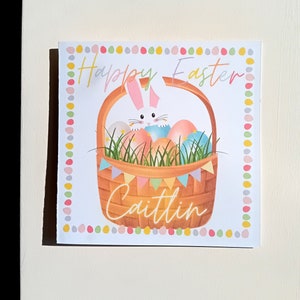 Carte de Pâques personnalisée | Carte de Pâques | Joyeuses Pâques | Pâques | Joyeuses Pâques | Lapin de Pâques | Vacances de Pâques | Jolie carte de Pâques