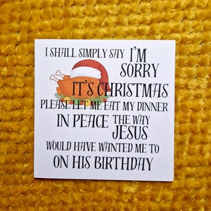 Tarjeta de Feliz Navidad / Tarjeta de Navidad de Gavin y Stacey / Pam Shipman / Tarjeta de Navidad divertida / Tarjeta festiva / Feliz Navidad / Comida navideña