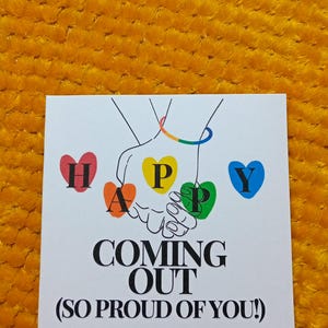 Carta Coming Out / Carta LGBTQ+ / Carta Pride / Carta Queer / Carta Lesbica / Carta Gay / Fiero di te / Carta personalizzata / Carta vuota