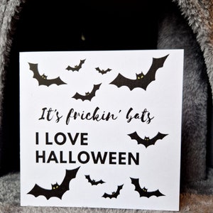 Ce sont des chauves-souris que j'aime Halloween | Joyeux Halloween | Carte d'Halloween | Automne | Chauves-souris | Carte mème | Personnalisé | Vierge